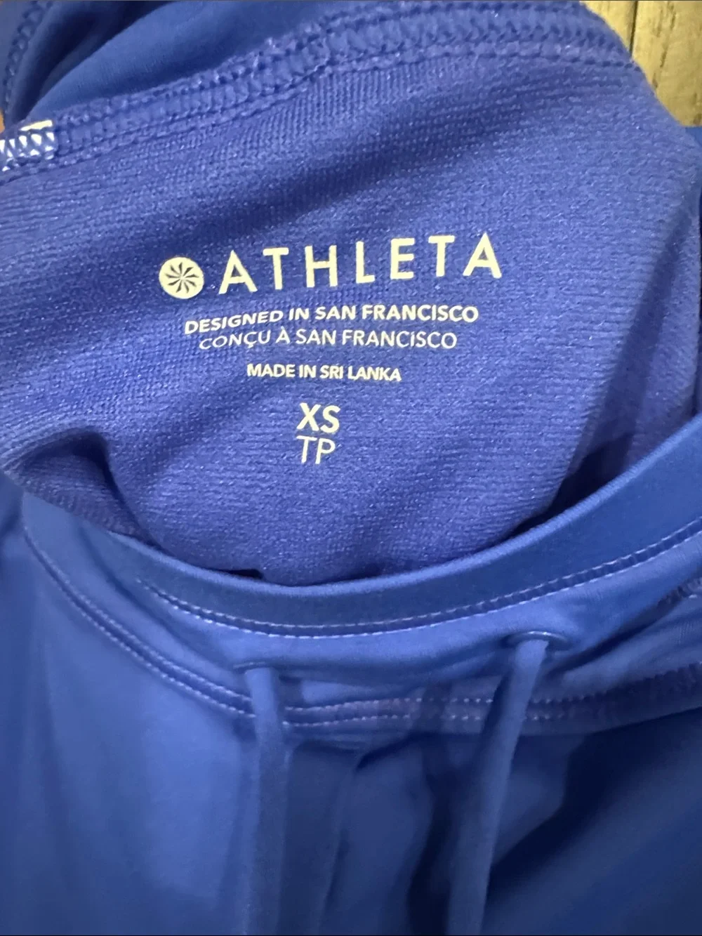 Athleta Bright Royal Blue Athletic Drawstring Swim Shorts XS (